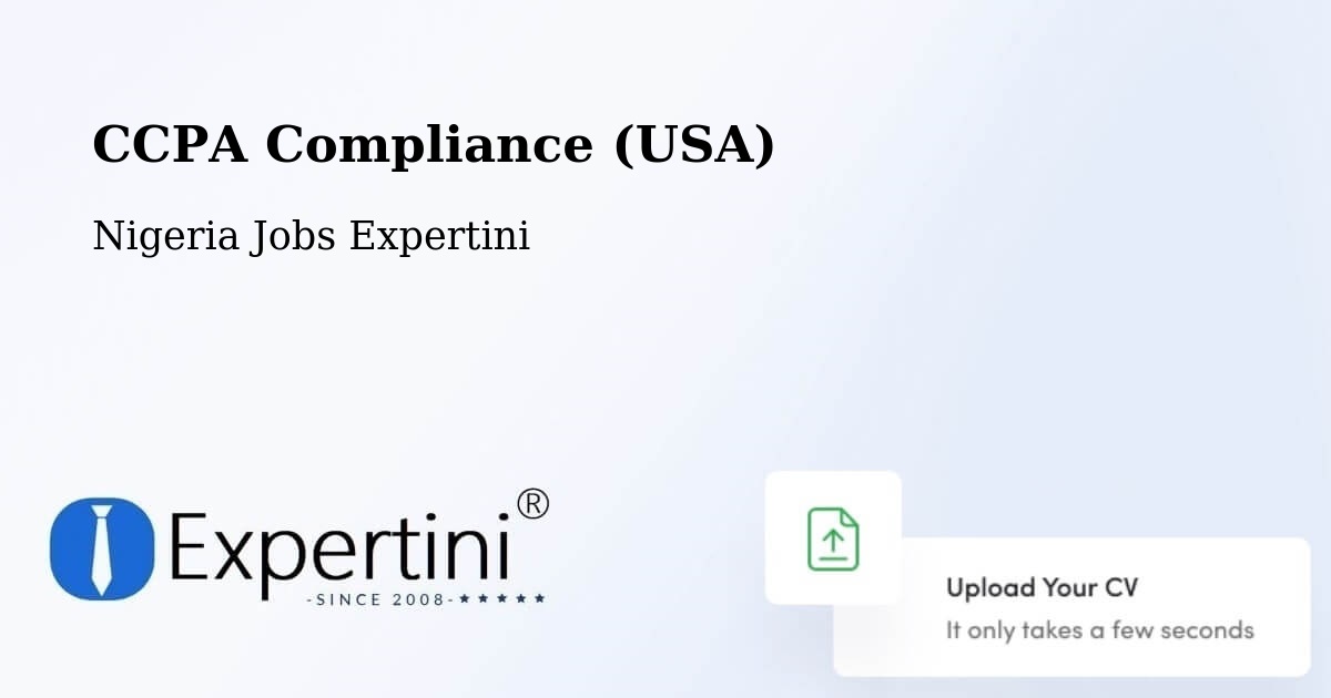CCPA Privacy Rights & Compliance Notice – Bara - Nigeria Jobs Expertini