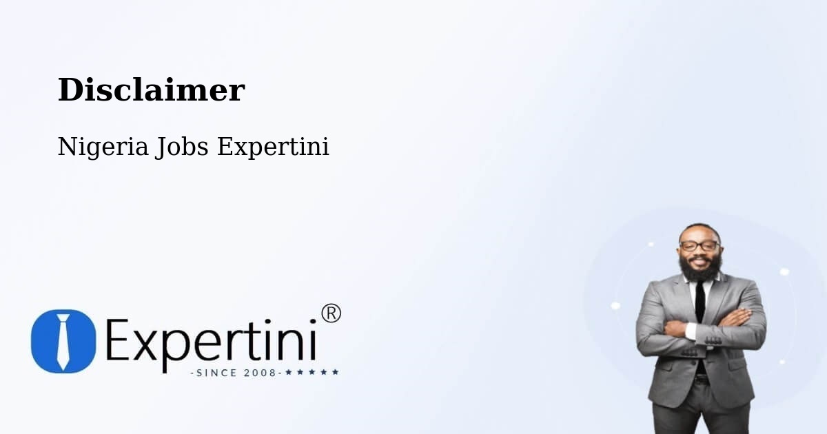 Disclaimer – Bara - Nigeria Jobs Expertini